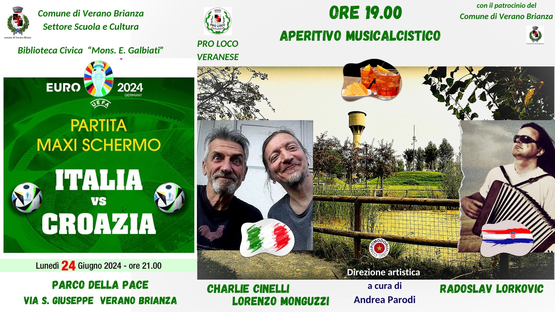 APERITIVO MUSICA&CALCIO ASPETTANDO ITALIA VS CROAZIA