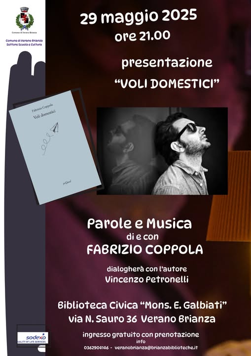 FABRIZIO COPPOLA PRESENTA “VOLI DOMESTICI”