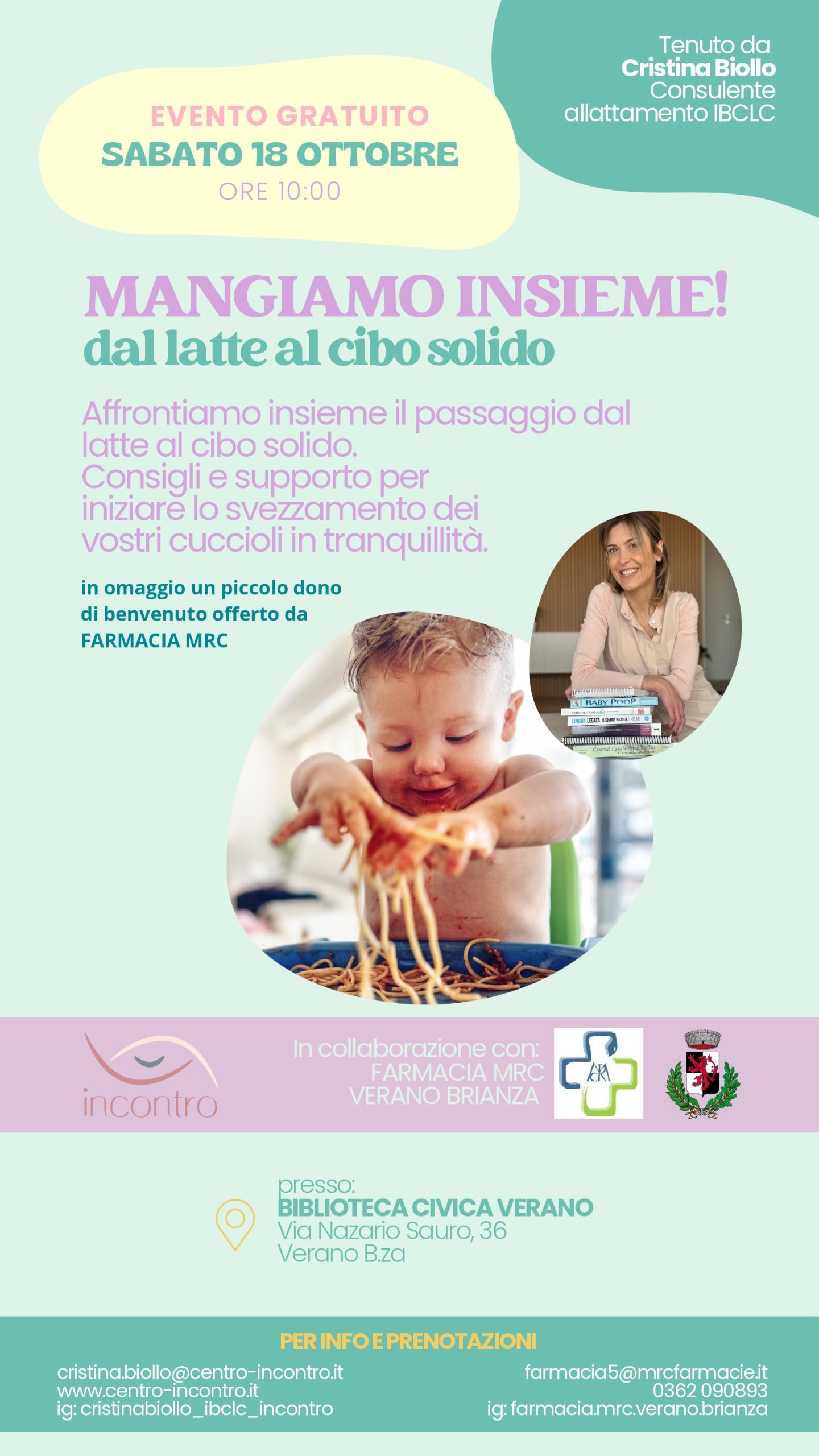 MANGIAMO INSIEME! DAL LATTE AL CIBO SOLIDO