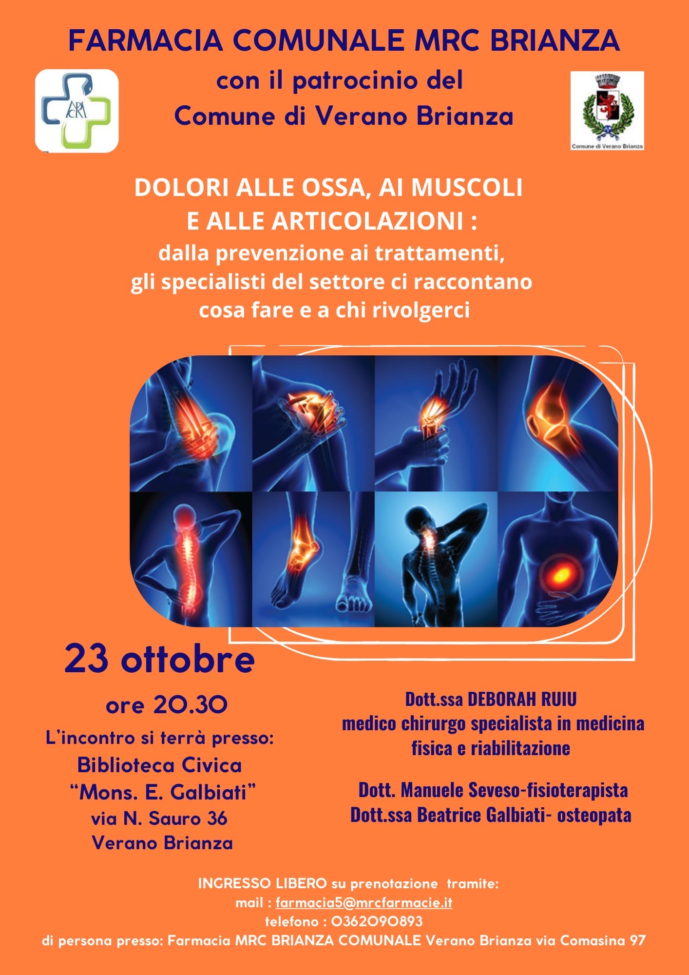 DOLORI ALLE OSSA, AI MUSCOLI E ALLE ARTICOLAZIONI