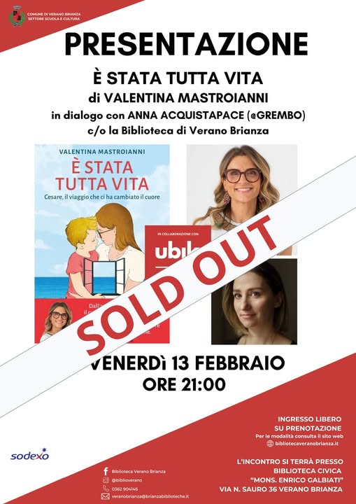 VALENTINA MASTROIANNI PRESENTA È STATA TUTTA VITA