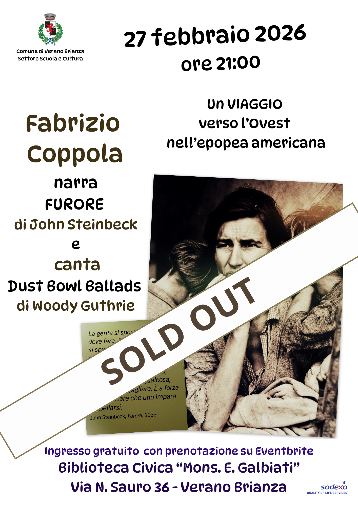 FABRIZIO COPPOLA IN FURORE! STEINBECK/GUTHRIE