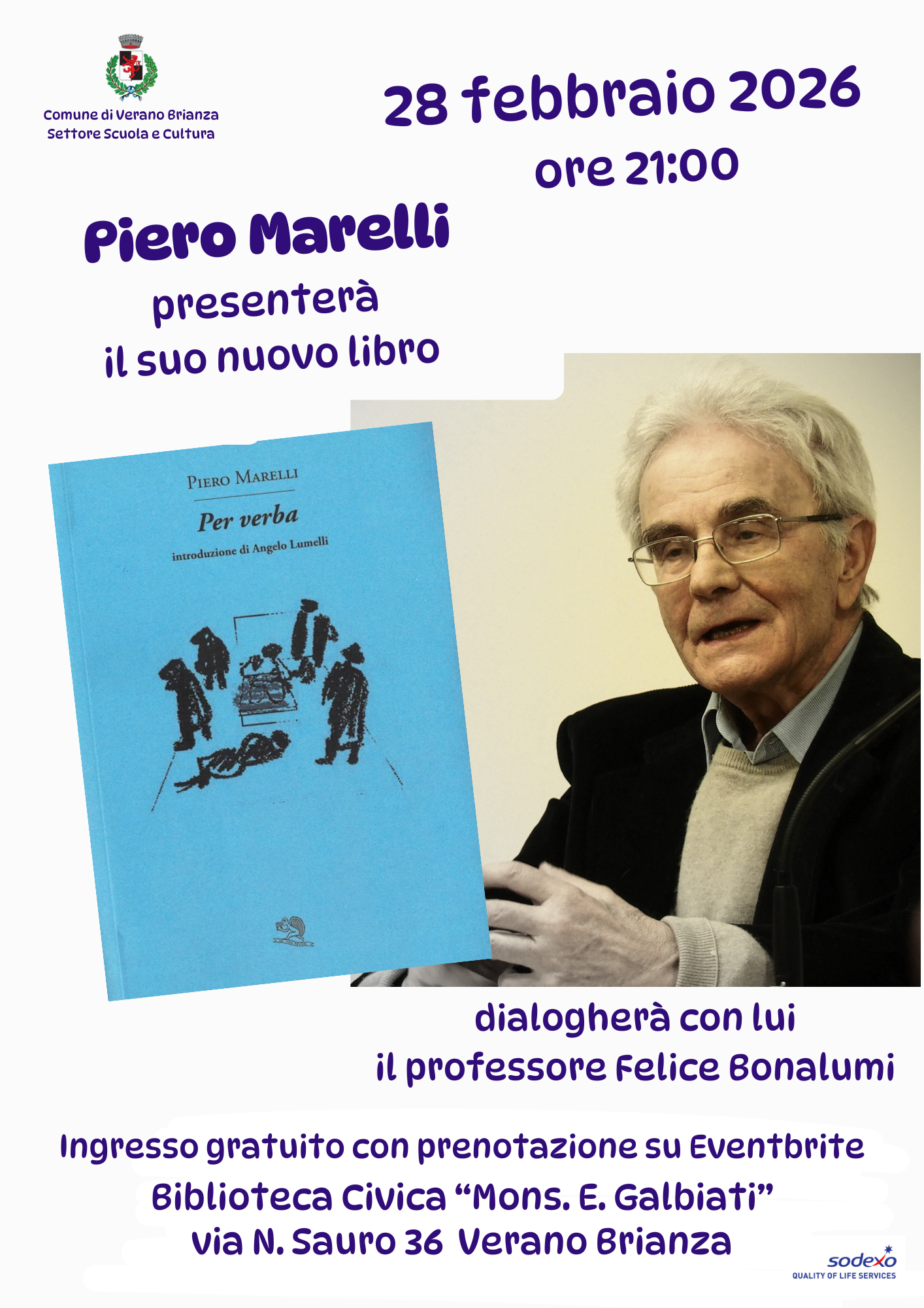 PIERO MARELLI PRESENTA “PER VERBA”