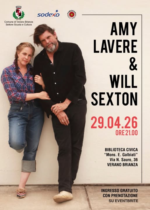 VOCI D’AMERICA: AMY LAVERE & WILL SEXTON IN CONCERTO