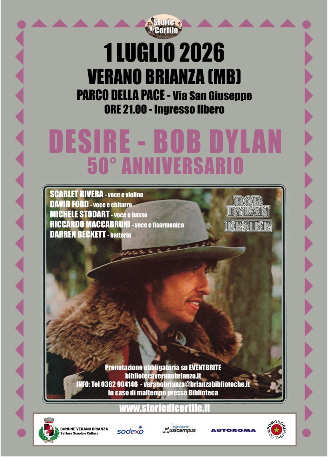 FESTIVAL STORIE DI CORTILE: BOB DYLAN’S DESIRE 1976–2026 – DESIRE 50